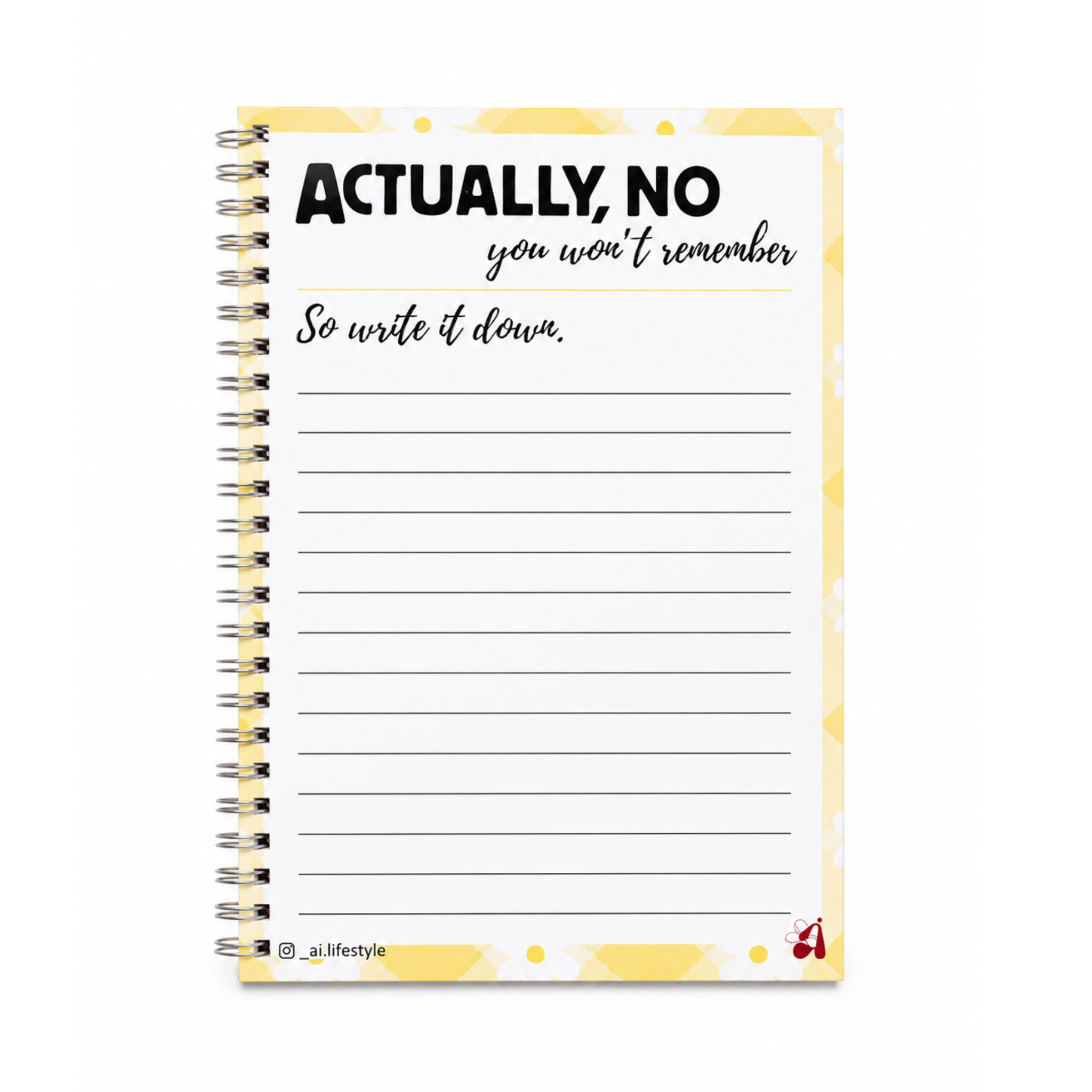 Little Yellow Daisy Notepad